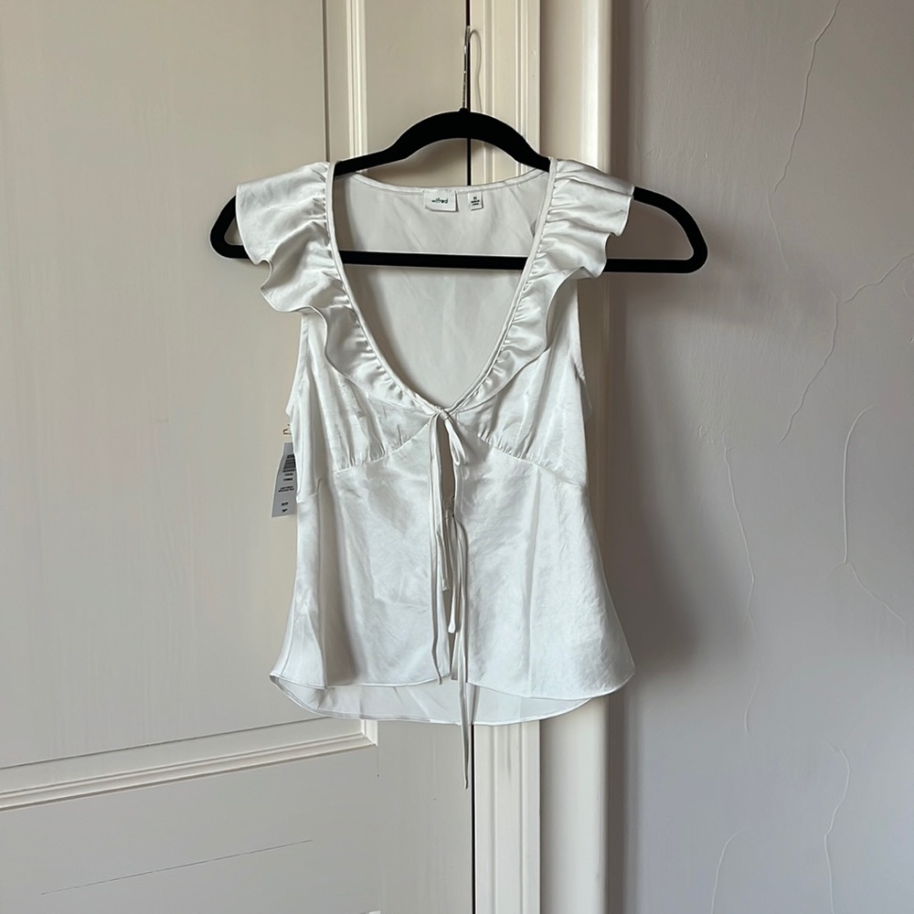 Aritzia Cream Blouse